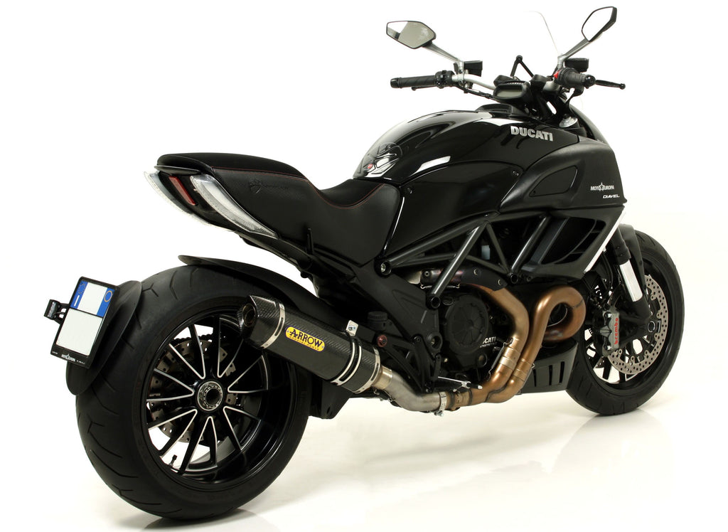 Arrow Exhaust Race-Tech Silencer & Link Pipe for 2011-16 Ducati Diavel