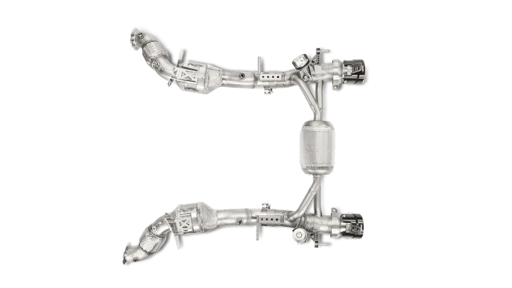 Akrapovic Link Pipe Set w/ Cat (SS) for 2016-19 Ferrari 488 GTB/488 Spider
