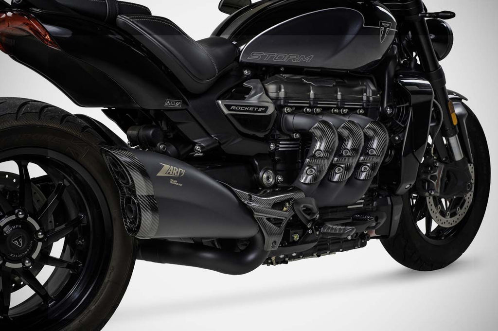 ZARD EXHAUST - Racing Slip On Kit for 2024+ Triumph Rocket 3 Storm img1