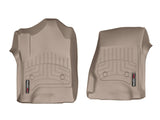WeatherTech  Crew and Double Cab Front FloorLiners - Tan For Chevrolet Silverado/GMC Sierra 2014+