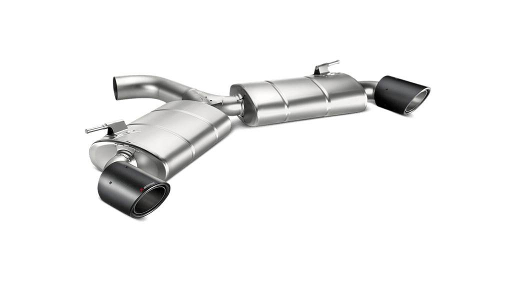 Akrapovic Slip-On Line (Titanium) Carbon Fiber Tips for 2017-2024 Volkswagen Golf GTI