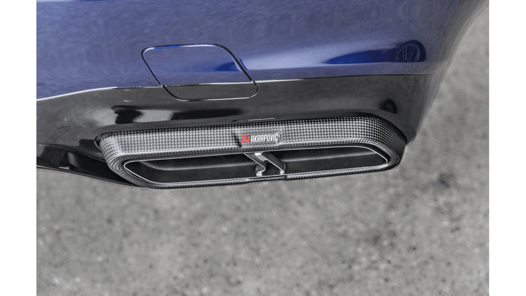 Akrapovic Evolution Tail Pipe Set (Matte Carbon) for 2017-21 Mercedes Benz E63/ Estate (W213/ S213)