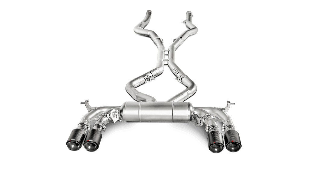 Akrapovic 15-17 BMW X5M (F85) Evolution Line Cat Back (Titanium) w/ Carbon Tips