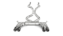 Carica l&#39;immagine nel visualizzatore di Gallery, Akrapovic 15-17 BMW X5M (F85) Evolution Line Cat Back (Titanium) w/ Carbon Tips