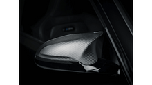 Laden Sie das Bild in den Galerie-Viewer, Akrapovic Carbon Fiber Mirror Cap Set - Matte for BMW M3 (F80) 2014-18