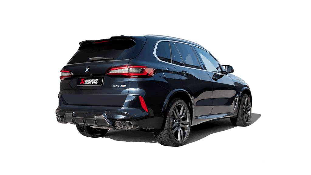 Akrapovic Slip-On Line (Titanium) with Carbon Fiber Titanium Tips for 2020-2024 BMW X5M, X6M