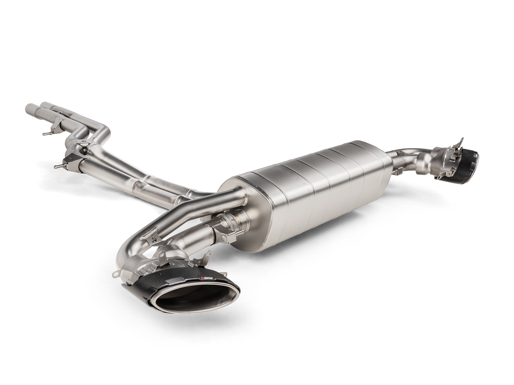 Akrapovic Evolution Line Cat Back (Titanium) w/Carbon Fiber/Titanium Tips for 2020+ Audi RS Q8 (M4) img1