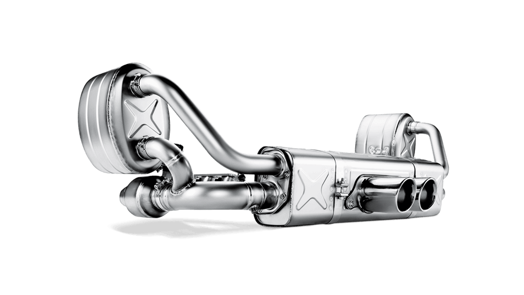 Akrapovic Evolution Line w/ Header (Titanium) w/ Titanium Tips for 06-09 Porsche 911 GT3/RS 3.6