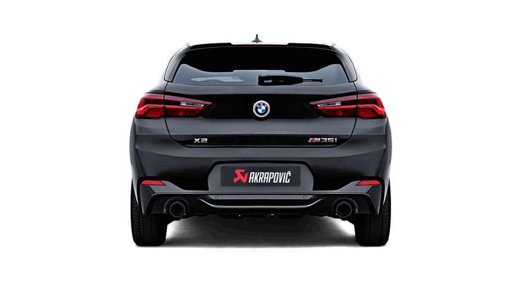 Akrapovic Slip-On Line (Titanium) Carbon Tips for 2020-2024 BMW M135i / 2020 X2 M35i / Mini Clubman All4