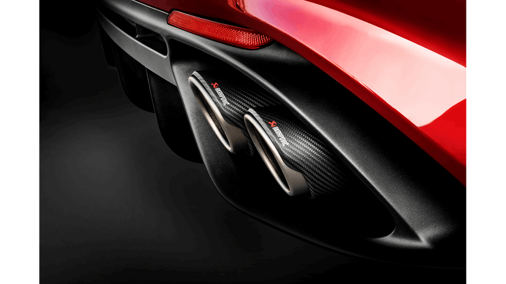 Akrapovic Slip-On Line Titanium/Carbon Fiber Tips for 2018-20 Alfa Romeo Giulia Quadrifoglio