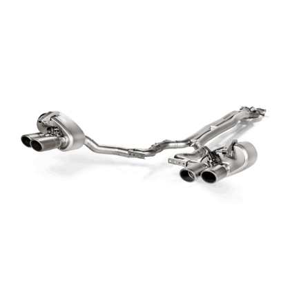 Akrapovic Evolution Line Cat Back (Titanium) with Tail Pipe Set (Titanium) for 2017-20 Porsche Panamera Turbo