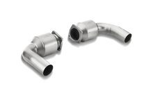 Carica l&#39;immagine nel visualizzatore di Gallery, Akrapovic Link Pipe Set w/ Cat (Titanium) for 2010-13 Porsche 911 Turbo/Turbo S (997)