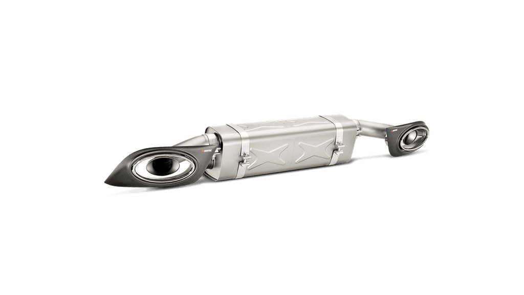 Akrapovic 14-15 Porsche 911 Turbo/Turbo S (991) Slip-On Line (Titanium) w/ Carbon Titanium Tips