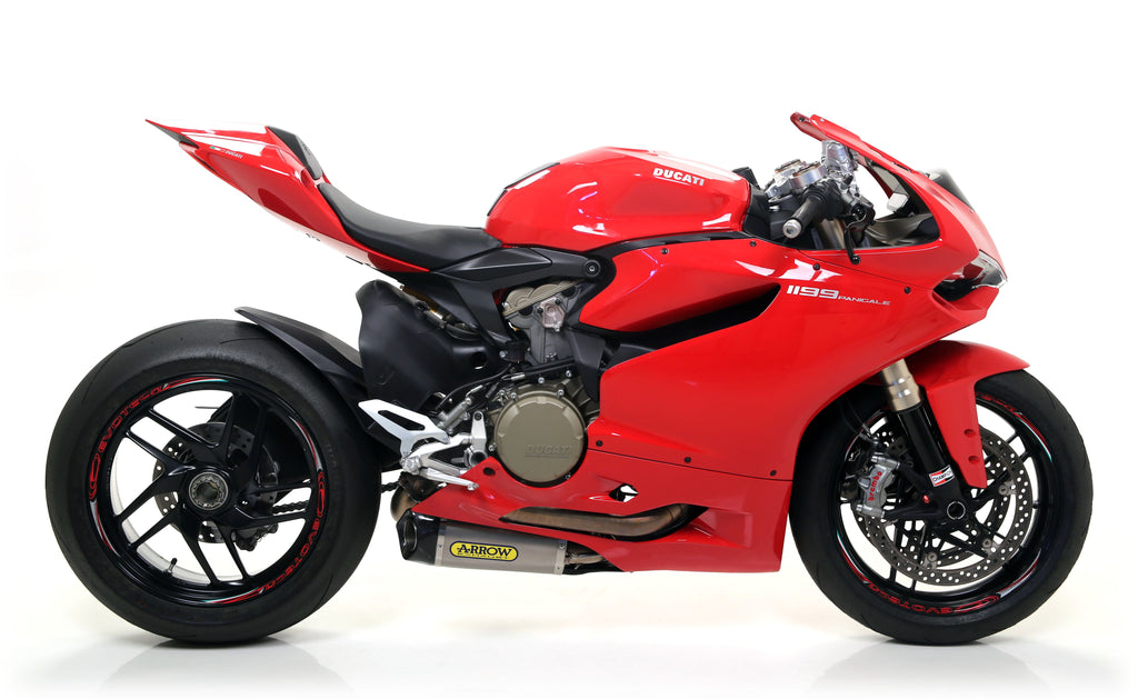 Arrow Exhaust Works Titanium Silencers for 2012-15 Ducati Panigale 899, 1199