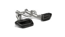 Carica l&#39;immagine nel visualizzatore di Gallery, Akrapovic 14-17 McLaren 650S/650S Spyder Slip-On Line (Titanium) w/ Carbon Tips