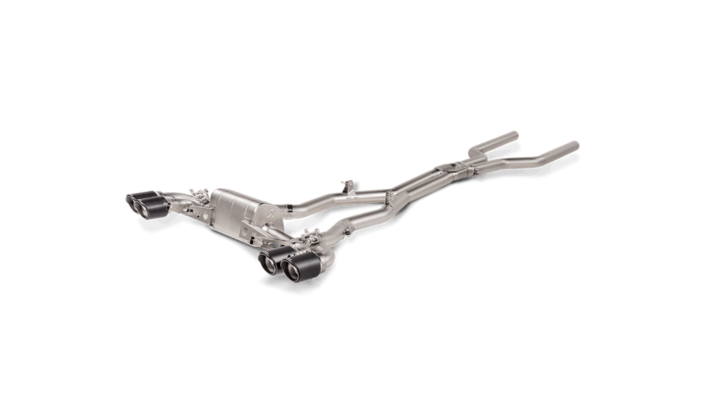 Akrapovic Evolution Line Cat Back (Titanium) with Carbon Fiber Tips for BMW M8 / M8 Competition Gran Coupe (F93)