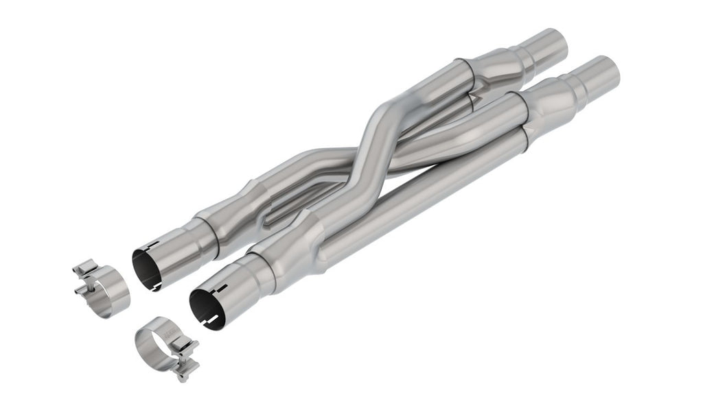 Borla 2.5in Resonator Delete X-Pipe for 2015-21 Ford Mustang GT 5.0L