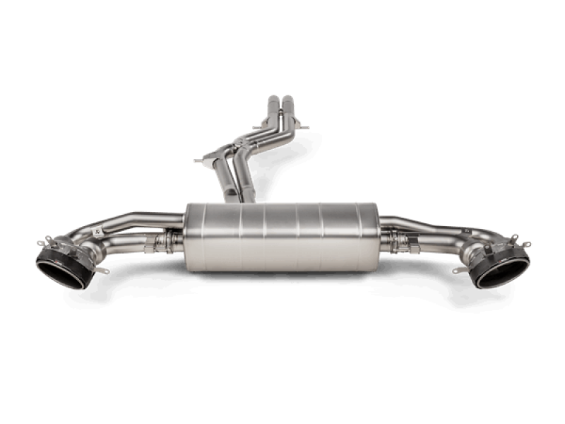 Akrapovic Evolution Line Cat Back (Titanium) w/Carbon Fiber/Titanium Tips for 2020+ Audi RS Q8 (M4) img
