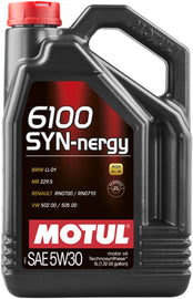Motul Technosynthese Engine Oil 6100 SYN-NERGY 5W30 - VW 502 00 505 00 - MB 229.5 image 2