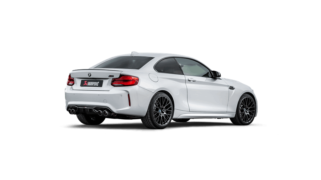 Akrapovic Slip-On Line (Titanium) w/Carbon Fiber Tips for 2018-2024 BMW M2 Competition/M2 CS