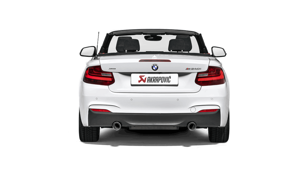 Akrapovic Evolution Line Cat Back (SS) w/ Carbon Tips (Req. Link Pipe) for 2016-20 BMW M240i (F22,F23)