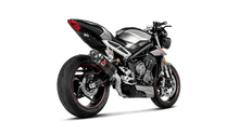 Load image into Gallery viewer, Akrapovic Slip-On Exhaust for 2017-2019 Triumph Street Triple 765 R / RS / S