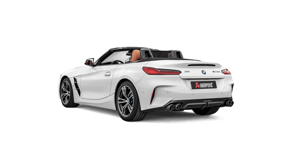 Akrapovic Slip-On Line (Titanium) w/Carbon Fiber Tips for 2019-2024 BMW Z4 M40i