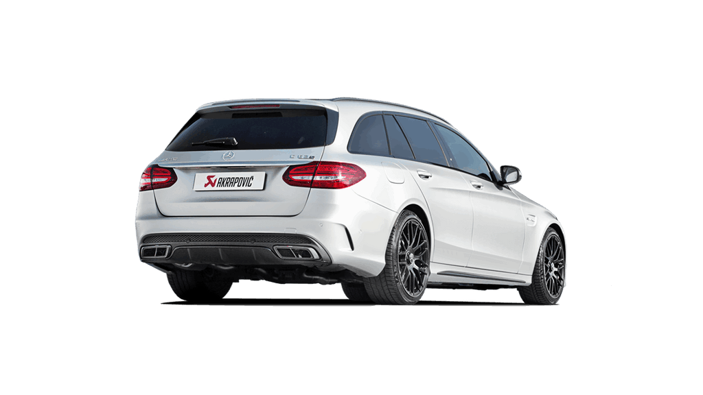 Akrapovic Evolution Line Cat Back (Titanium) w/ Carbon Tips (Req. Link Pipe) for 2015-17 AMG C63 Sedan/Estate