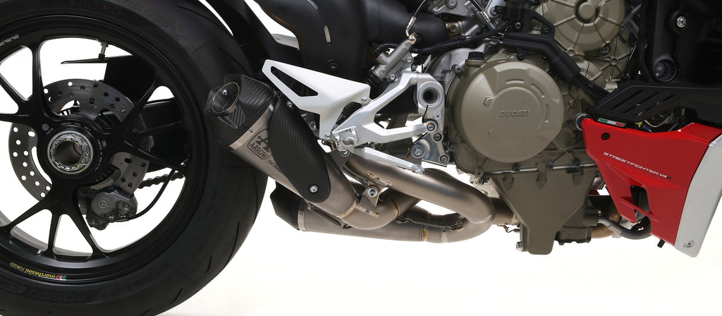 Arrow Exhaust Works Racing Silencers for Ducati Panigale V4, Streetfighter V4