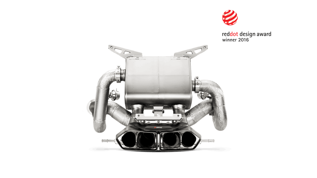 Akrapovic Slip-On Line (Titanium-Inconel) Carbon Titanium Tips for 2011-17 Lamborghini Aventador