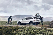 Load image into Gallery viewer, Thule OutWay Platform-Style Trunk Mount Bike Rack w/Raised Platform (Up to 2 Bikes) - Silver/Black