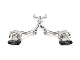 Akrapovic Evolution Line Cat Back (Titanium) w/ Carbon Tips and Link Pipe for 2015-17 AMG C63 Estate