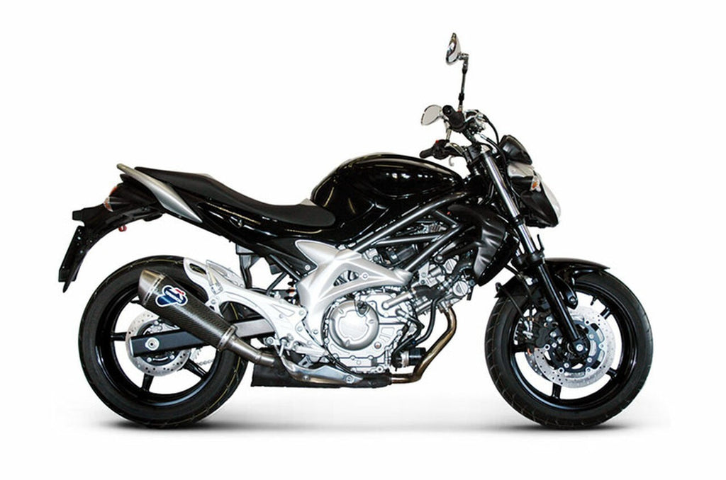 Termignoni Oval Stainless/Carbon Slip-On for 2009+ Suzuki Gladius