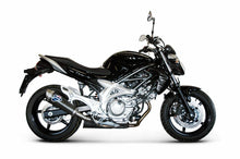 Carica l&#39;immagine nel visualizzatore di Gallery, Termignoni Oval Stainless/Carbon Slip-On for 2009+ Suzuki Gladius