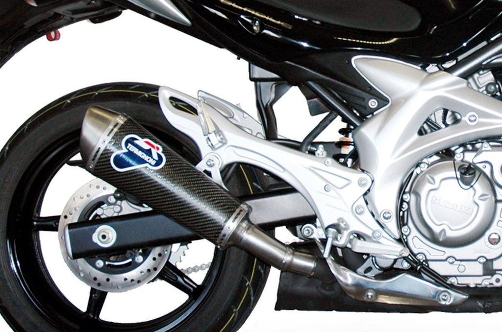 Termignoni Oval Stainless/Carbon Slip-On for 2009+ Suzuki Gladius