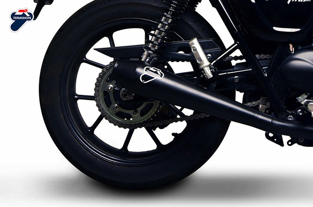 Termignoni Conical 2-1 Black SS Full System 2016-20 Triumph Street Twin 900 2