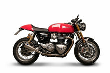 Carica l&#39;immagine nel visualizzatore di Gallery, Termignoni Conical Stainless Dual Slip-On for 2016-19 Triumph Thruxton 1