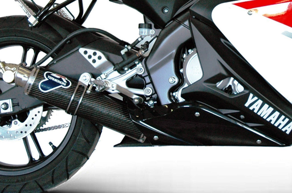 Termignoni Round Stainless/Carbon Full Race System for 2008-13 Yamaha YZF-R125