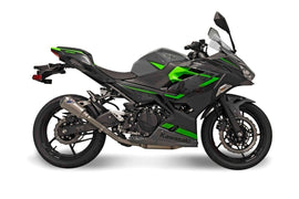 Termignoni SO-02 Slip-On Titanium with Black Aluminum End Cap for 2018+ Kawasaki Ninja 400/Z400