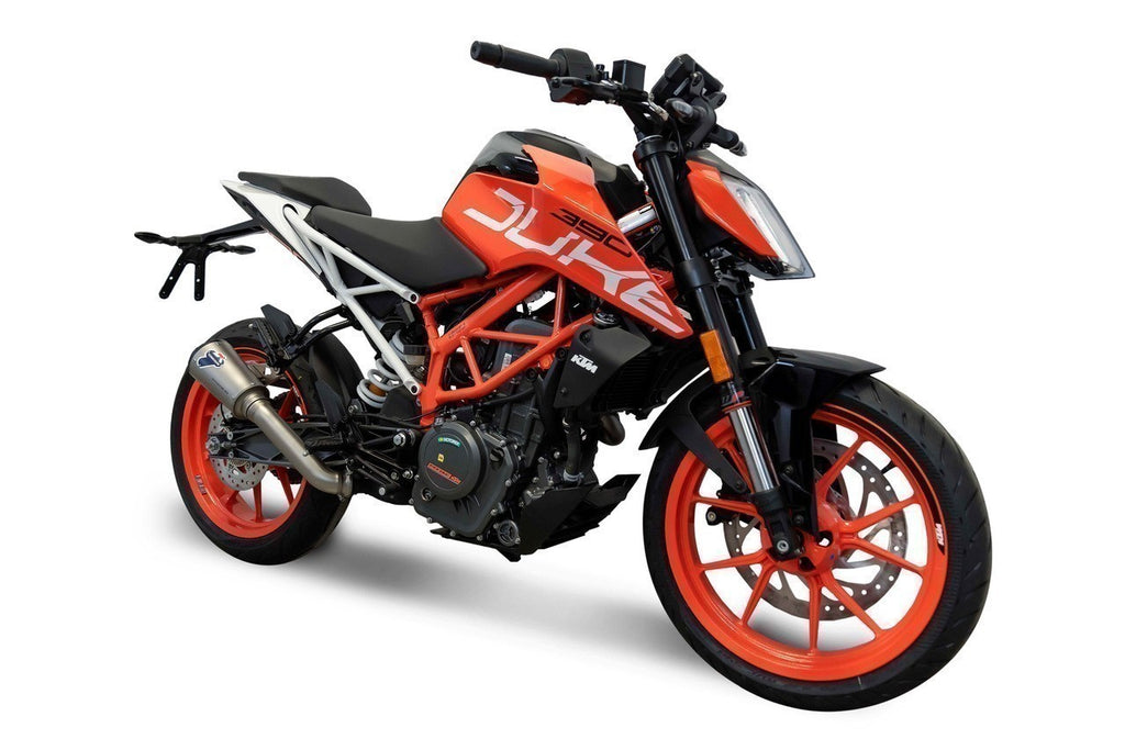 Termignoni SO-02 Slip-On Titanium with Black Aluminum End Cap for 2017-19 KTM 390 Duke
