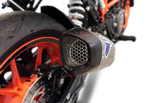 Carica l&#39;immagine nel visualizzatore di Gallery, Termignoni SO-04 Titanium Slip-On Cylindrical with Carbon End Cap for KTM 390 Duke 3