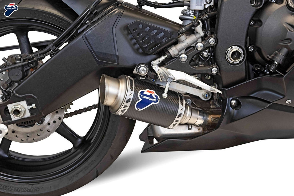 Termignoni SO-05 Slip-On GP Classic Stainless w/ Carbon Muffler for 2006+ Yamaha YZF-R6 image 4