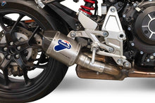 Carica l&#39;immagine nel visualizzatore di Gallery, Termignoni SO-04 Slip-On Cylindrical Titanium Sleeve with Carbon End Cap for 2018+ Honda CB1000R 3