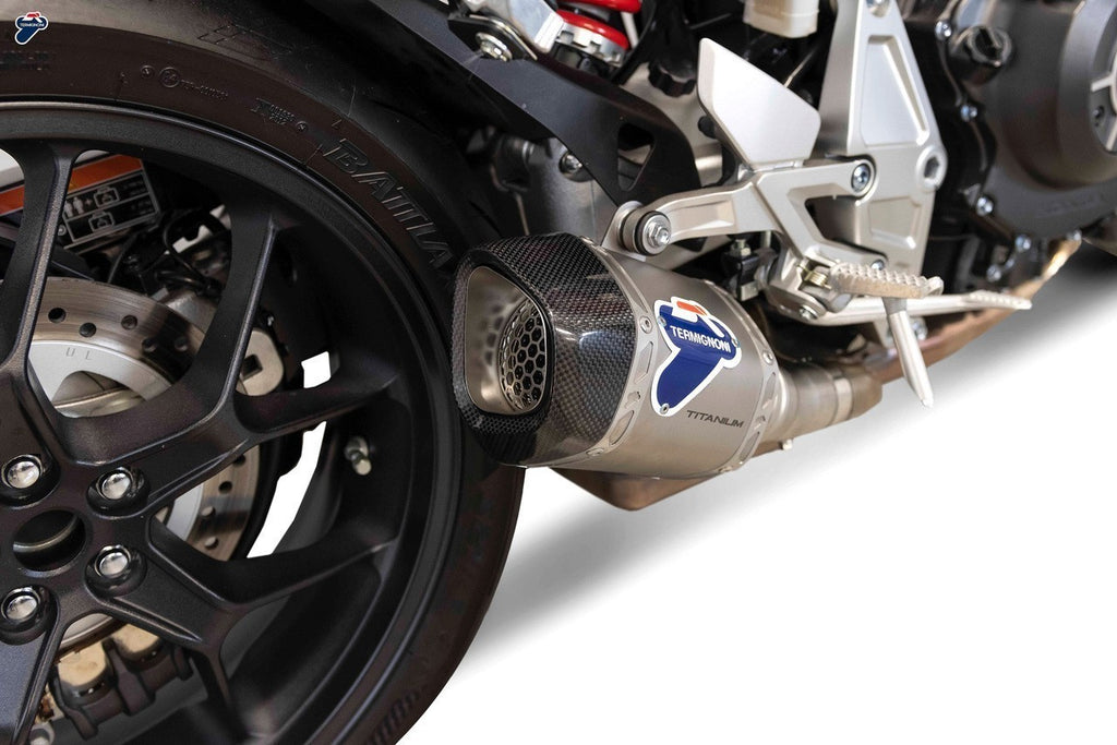 Termignoni SO-04 Slip-On Cylindrical Titanium Sleeve with Carbon End Cap for 2018+ Honda CB1000R 4
