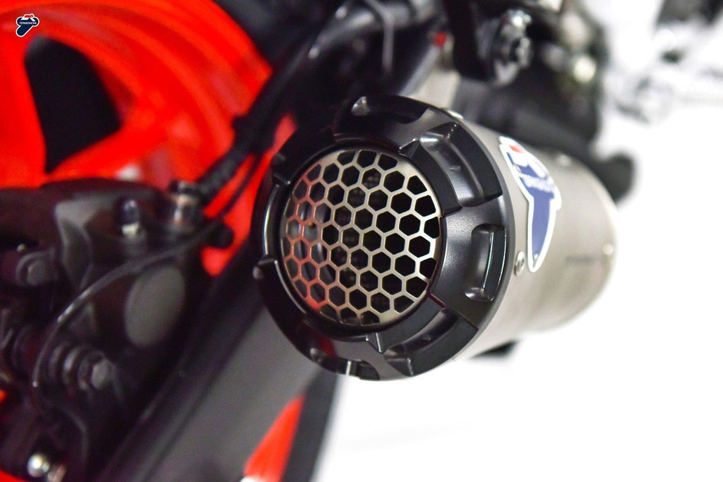 Termignoni SO-02 Slip-On Titanium with Black Aluminum End Cap for 2015-19 Yamaha YZF-R3/MT03