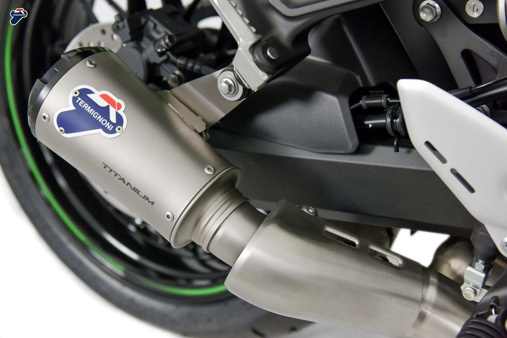 Termignoni SO-02 Titanium Slip-On with Black Aluminum End Cap for 2018+ Kawasaki Z900RS
