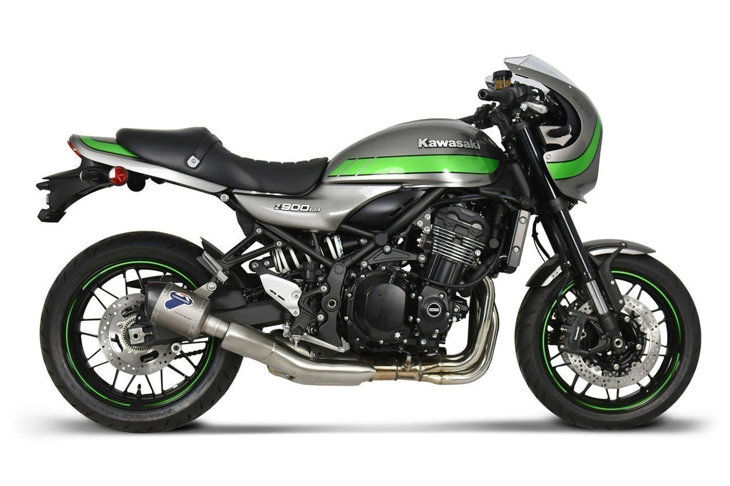 Termignoni SO-04 Slip-On Cylindrical Titanium Sleeve with Carbon End Cap for 2018+ Kawasaki Z900RS 1