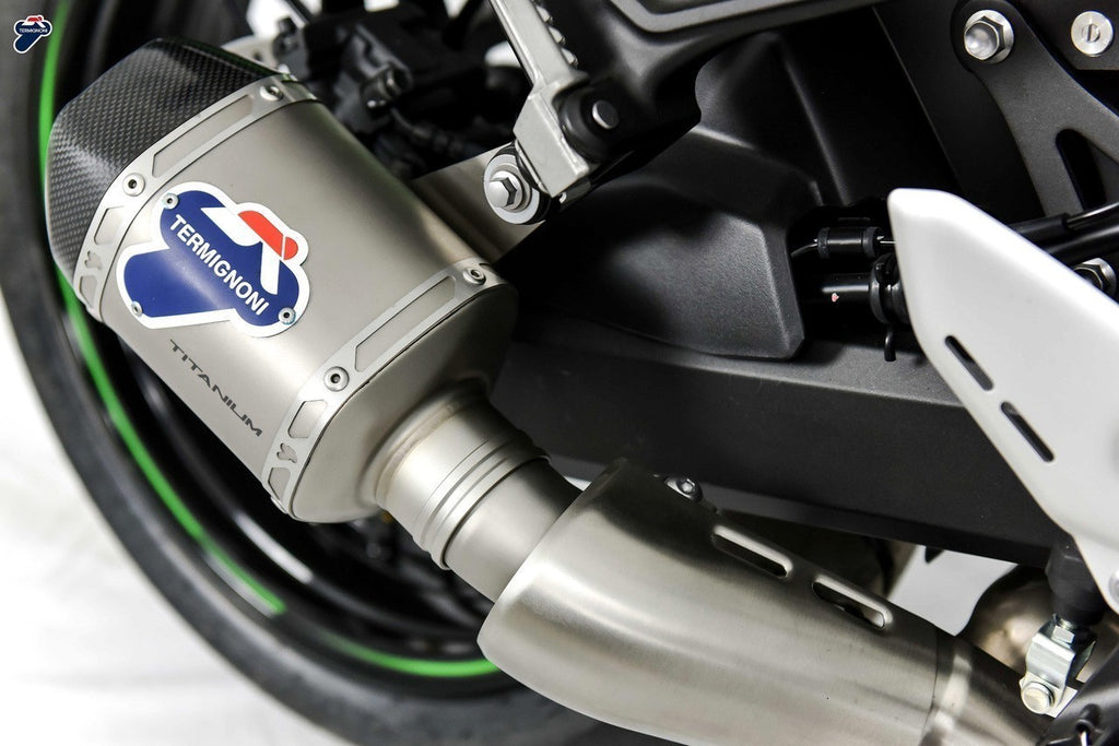 Termignoni SO-04 Slip-On Cylindrical Titanium Sleeve with Carbon End Cap for 2018+ Kawasaki Z900RS 5