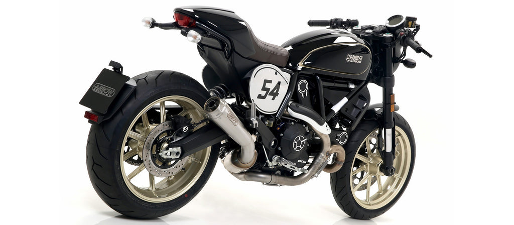 Arrow Racing Exhaust - Silencers & Mid-Pipe for 2017-20 Ducati Scrambler 800 & Monster 797