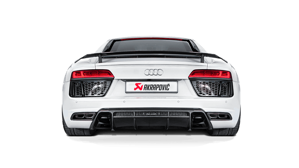 Akrapovic 16-17 Audi R8 5.2 FSI Coupe/Spyder Slip-On Line (Titanium) w/ Carbon Titanium Tips